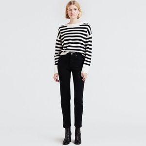 Levi's Premium Wedgie Straight Fit Black Heart